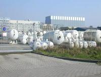 Grootschalige bedrijven in noordelijk deel van de Mars