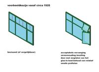Voorbeeldkozijn vanaf circa 1920