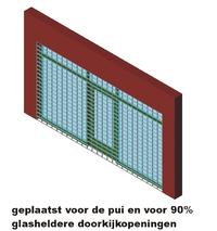 Geplaatst voor de pui