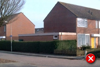 Niet passend door positionering