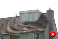 Niet passende dakkapel