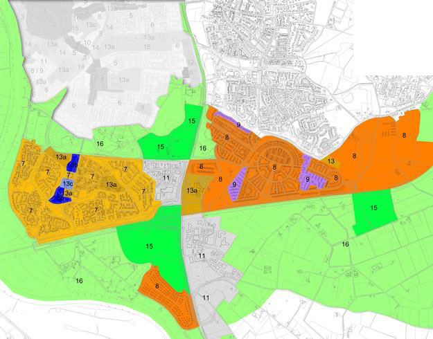 Deelgebieden van Zutphen-Zuid.